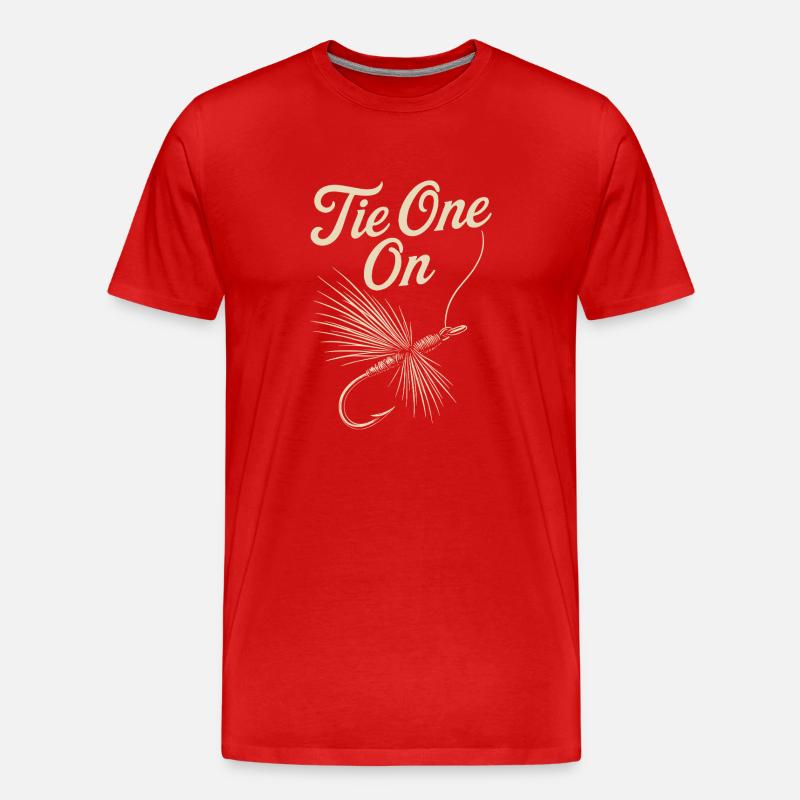 Binde einen an - Männer Premium Bio T-Shirt - Rot