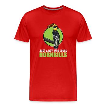 Calabos Calos Calos Calos - T-shirt bio Premium Homme - rouge - Devant - Damien (186cm)