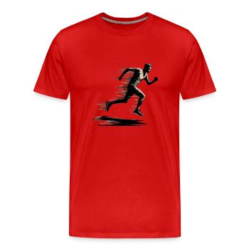 FUYEZ - T-shirt bio Premium Homme - rouge - Devant - Damien (186cm)