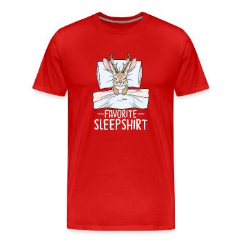 Favorite Sleepshirt - Men's Premium Organic T-Shirt - red - Front - Damien (186cm)