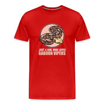 Gabon Vipers Gabon Vipers - Men's Premium Organic T-Shirt - red - Front - Damien (186cm)