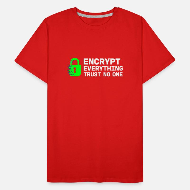 Cybersecurity Info Sec White Hat Hacker Ethical Männer Premium Bio T-Shirt