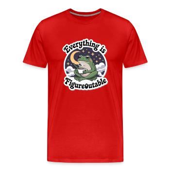 FROSCH SANFT - Männer Premium Bio T-Shirt - Rot - Vorne - Damien (186cm)