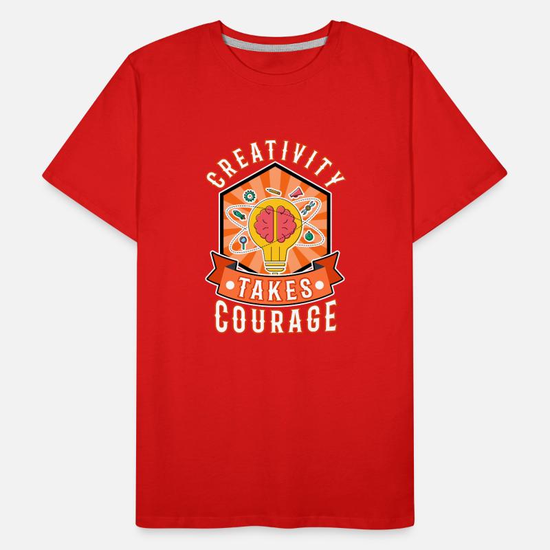 Creativity Takes Courage Men's Premium Organic T-Shirt
