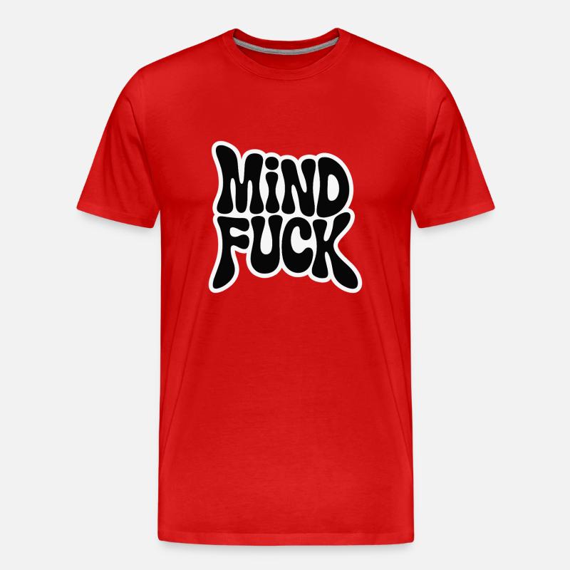 GEDANKENFICK - Männer Premium Bio T-Shirt - Rot