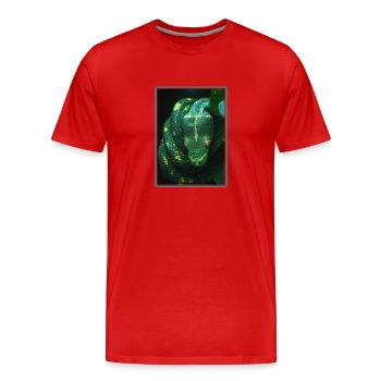 Serpents Serpent - T-shirt bio Premium Homme - rouge - Devant - Damien (186cm)