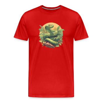 Serpents Serpent - T-shirt bio Premium Homme - rouge - Devant - Damien (186cm)