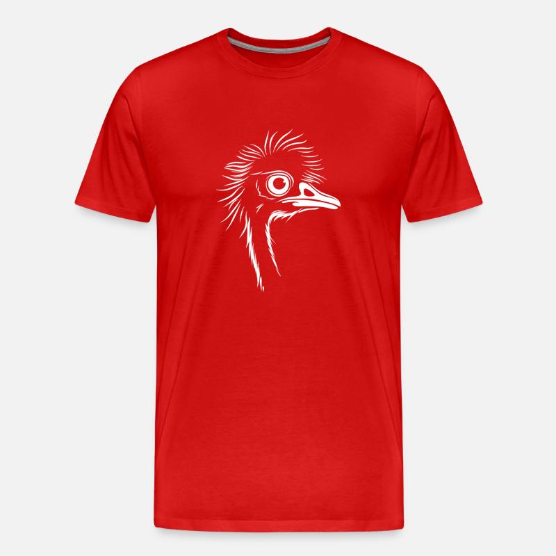 Emu - Männer Premium Bio T-Shirt - Rot