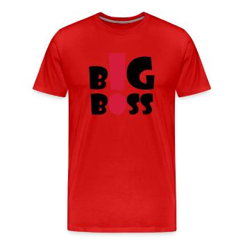 big_boss_2c - T-shirt bio Premium Homme - rouge - Devant - Damien (186cm)
