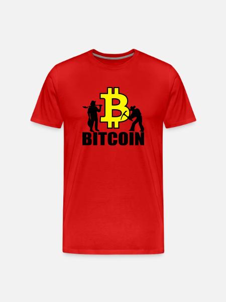 Bitcoin Satoshi Nakamoto - Männer Premium Bio T-Shirt - Rot
