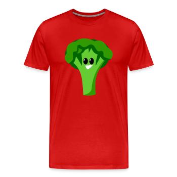 broccoli brokkoli veggie gemuese vegetables11 - Männer Premium Bio T-Shirt - Rot - Vorne - Damien (186cm)