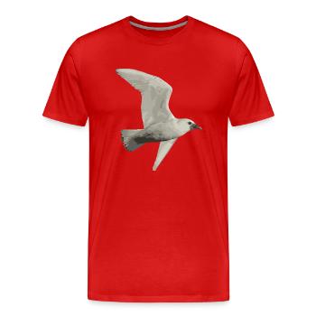 Bird - Men's Premium Organic T-Shirt - red - Front - Damien (186cm)