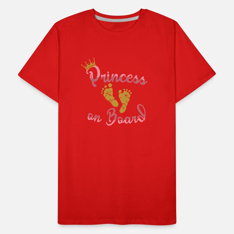 Princesse à bord bébé grossesse enceinte T-shirt bio Premium Homme