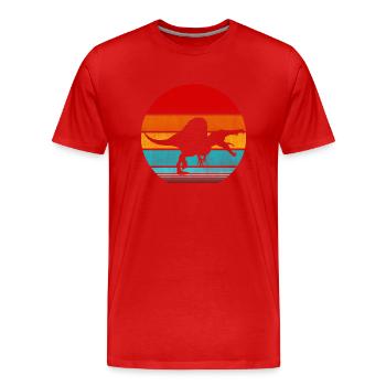 Spinosaurus - Männer Premium Bio T-Shirt - Rot - Vorne - Damien (186cm)