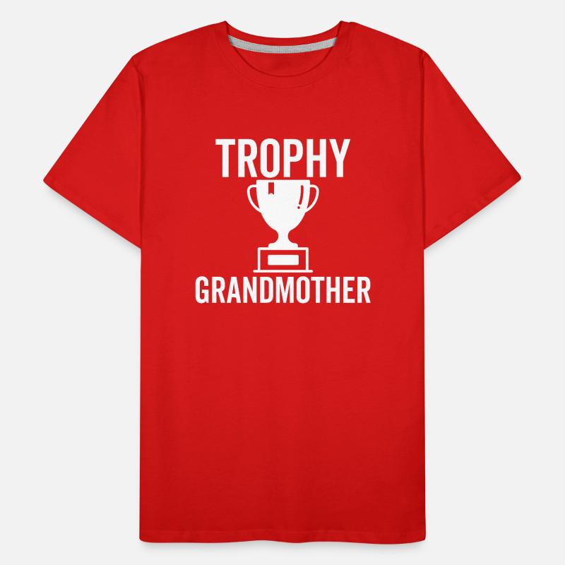 Trophäe Großmutter Männer Premium Bio T-Shirt