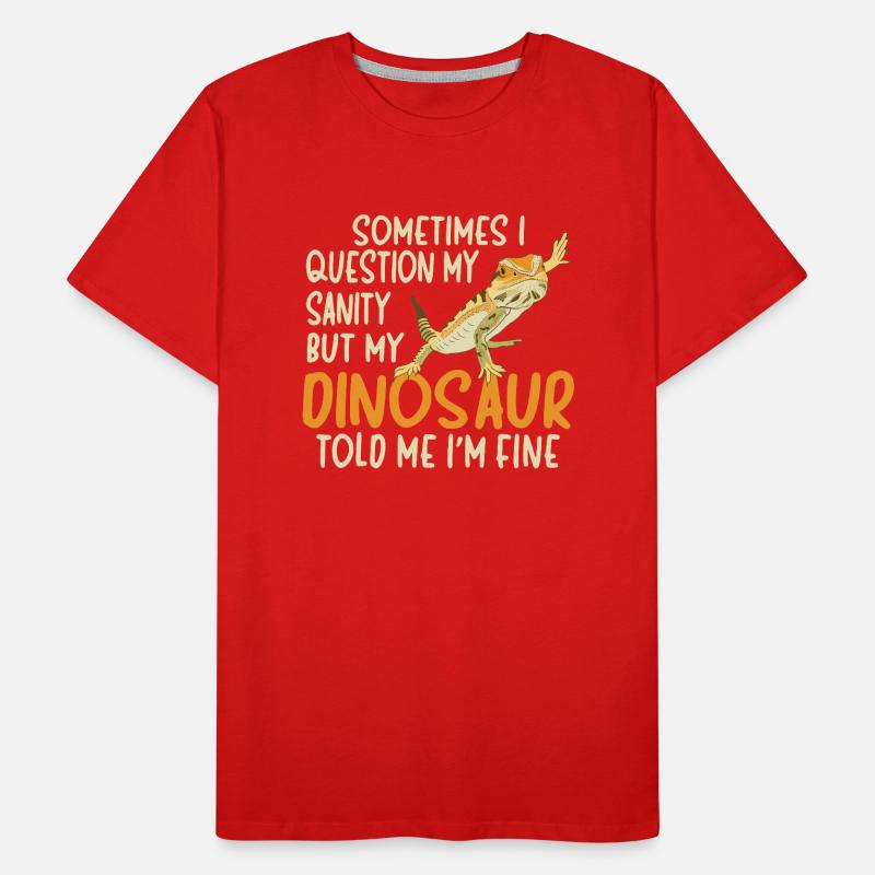 Bearded Dragon Lizard Reptile Herpetologist Men's Premium Organic T-Shirt