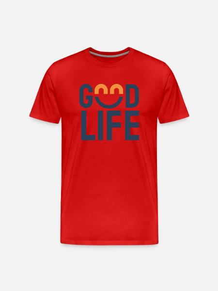 good life - Men's Premium Organic T-Shirt - red