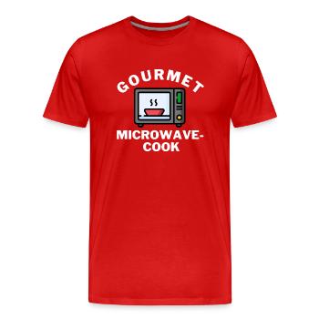 Gourmet microwave-cook - Männer Premium Bio T-Shirt - Rot - Vorne - Damien (186cm)