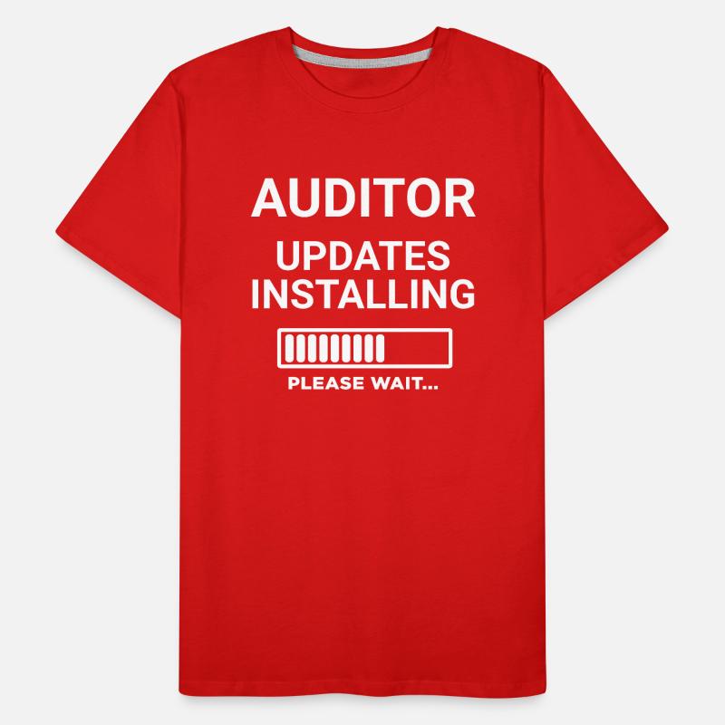 Auditor Updates Installing Please Wait Men's Premium Organic T-Shirt