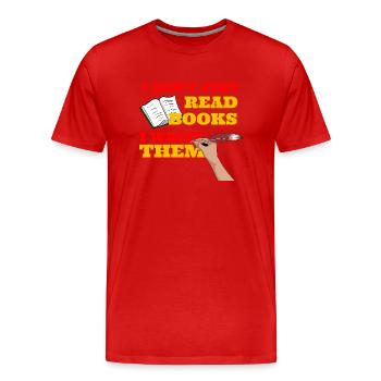Poète Poésie Poète Poésie I Don - T-shirt bio Premium Homme - rouge - Devant - Damien (186cm)