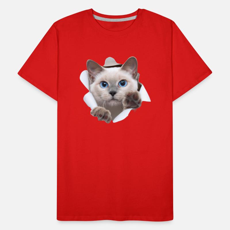 Bébé chat du monde caché T-shirt bio Premium Homme