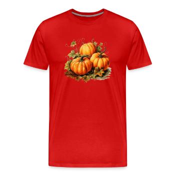 Gourdes - T-shirt bio Premium Homme - rouge - Devant - Damien (186cm)