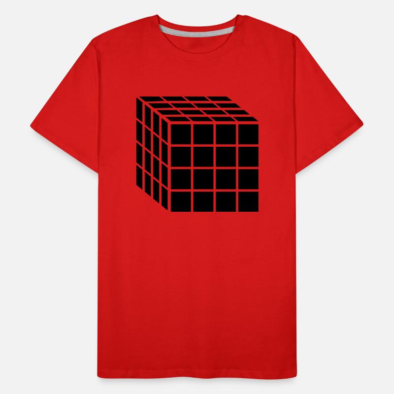4x4 Block Cube Men's Premium Organic T-Shirt