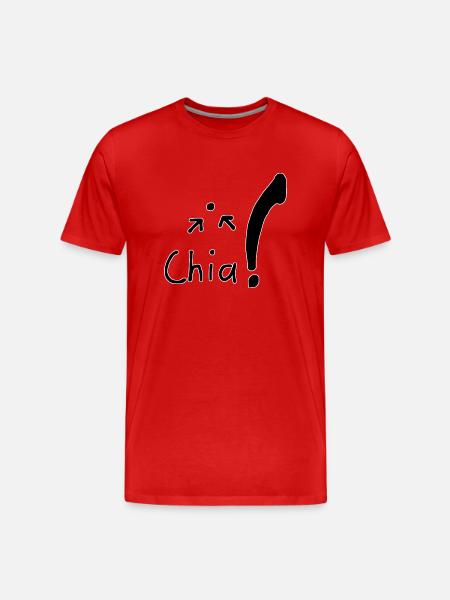 Chia Samen - Männer Premium Bio T-Shirt - Rot