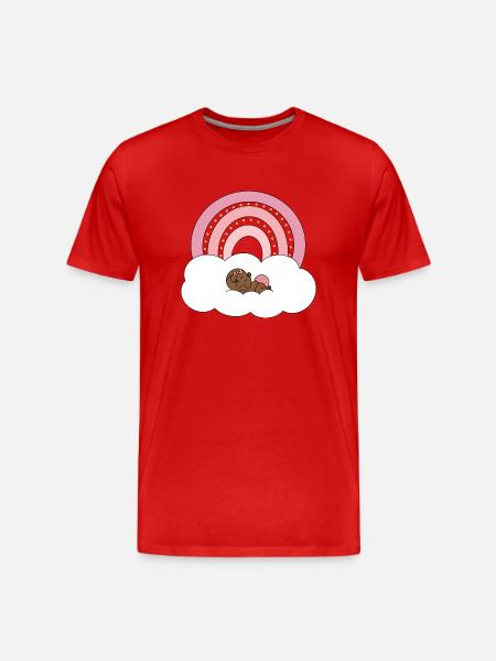 Rainbow Baby - Men's Premium Organic T-Shirt - red