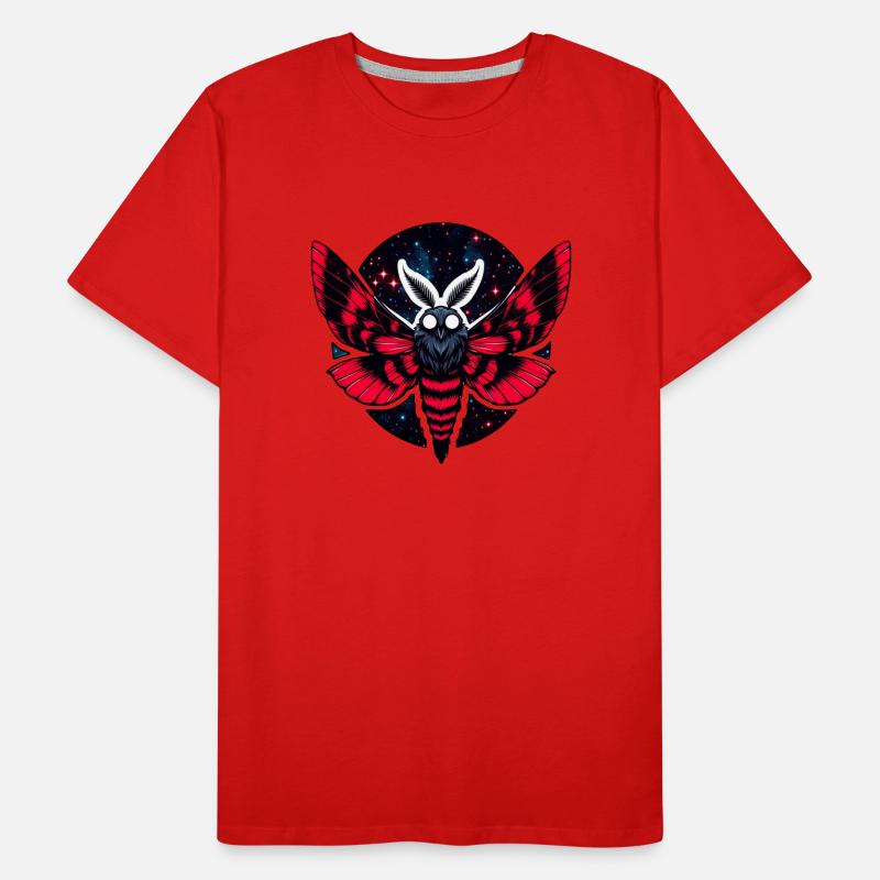 Cosmic Moth - Art Folklore Mothman Men's Premium Organic T-Shirt