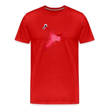 MonstRumms n° 16 - T-shirt bio Premium Homme - rouge - Devant - Damien (186cm)