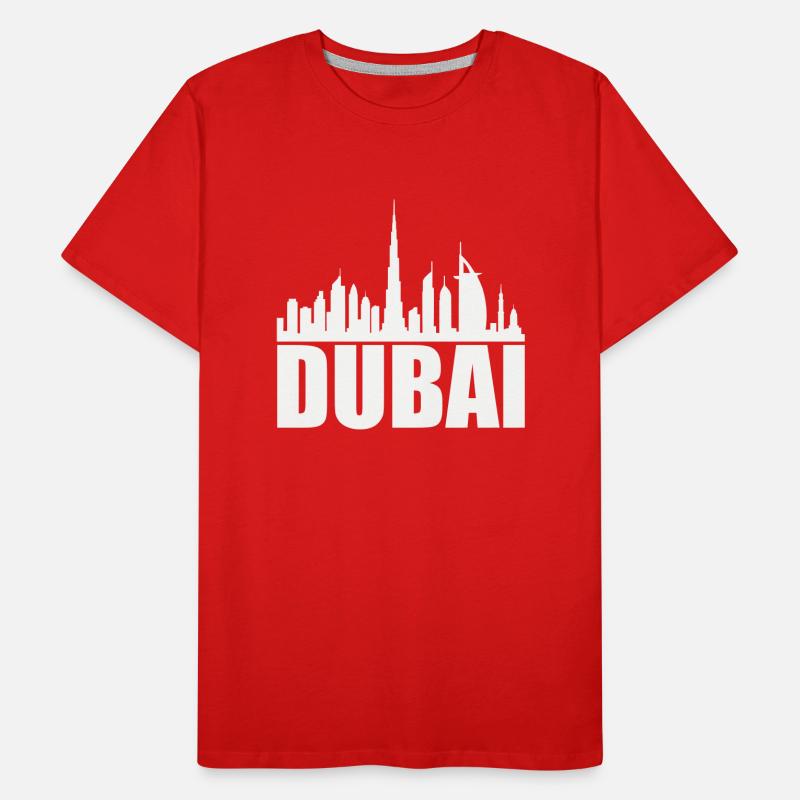 dubai skyline 1 Männer Premium Bio T-Shirt