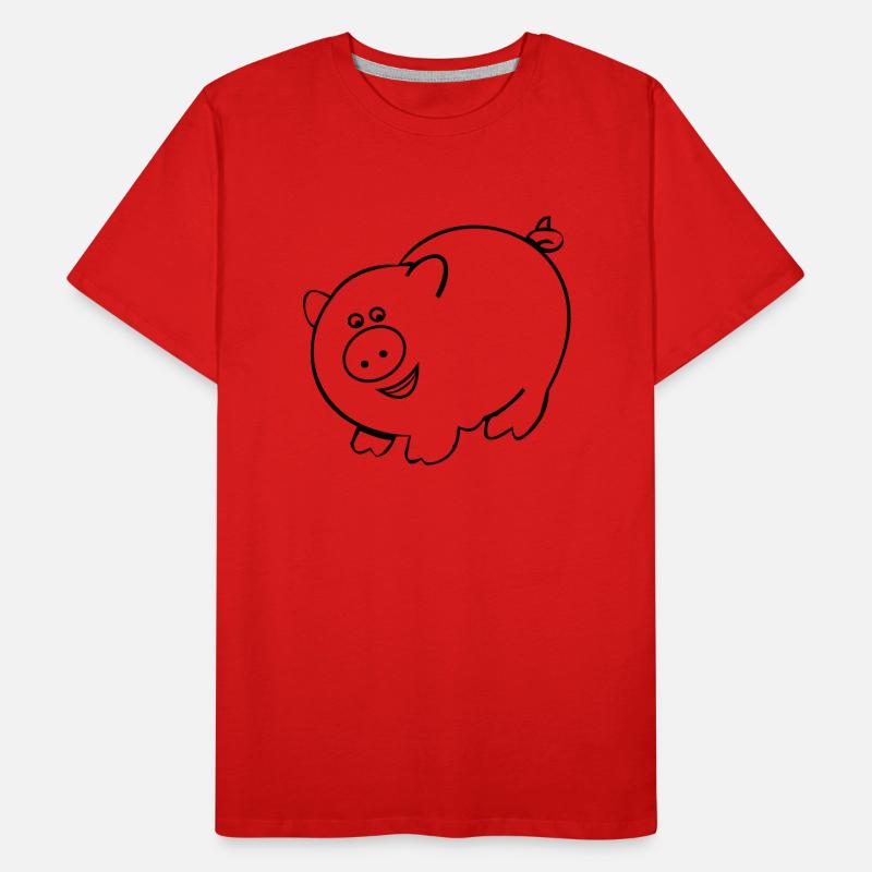 Pig Men's Premium Organic T-Shirt