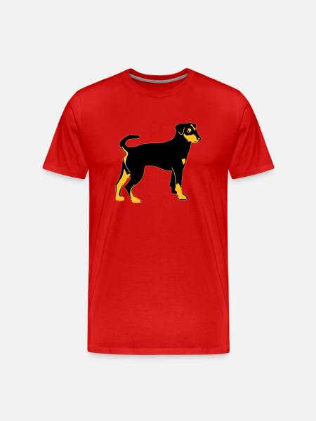 pinscher dog - Men's Premium Organic T-Shirt - red
