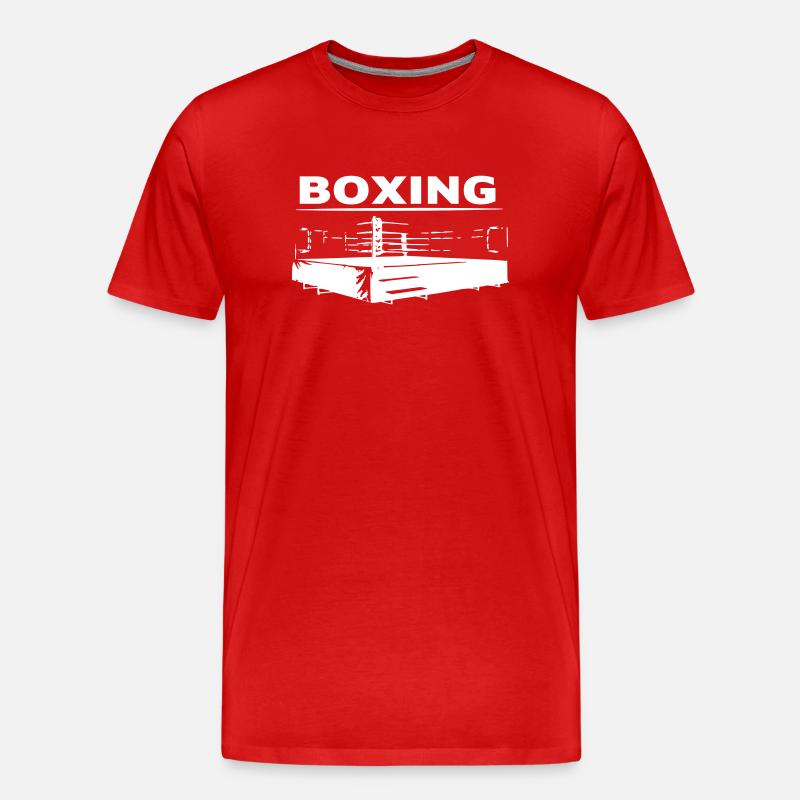 Boxing | Boxring - Männer Premium Bio T-Shirt - Rot