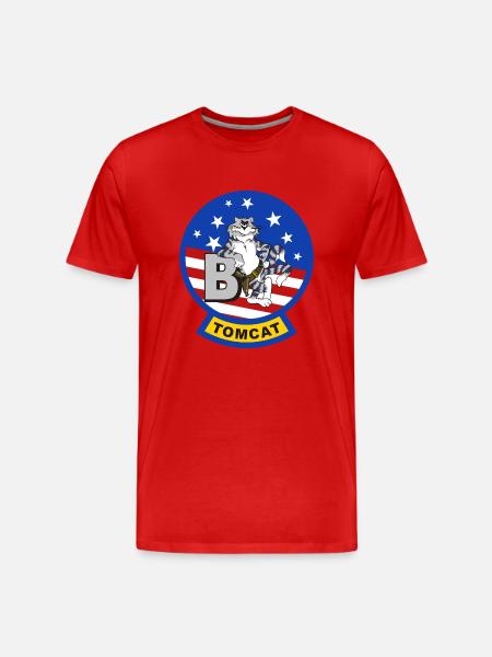 Tomcat F-14 B - Men's Premium Organic T-Shirt - red