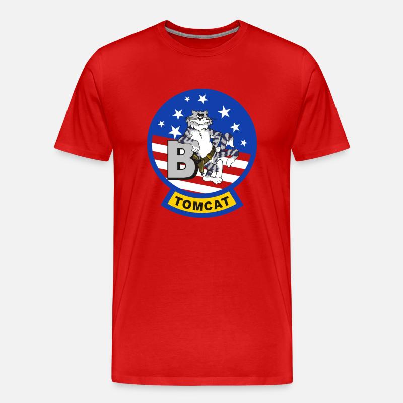 Tomcat F-14 B - Männer Premium Bio T-Shirt - Rot