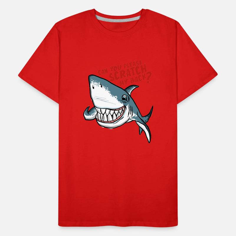 Great White Shark Scratch My Back Männer Premium Bio T-Shirt