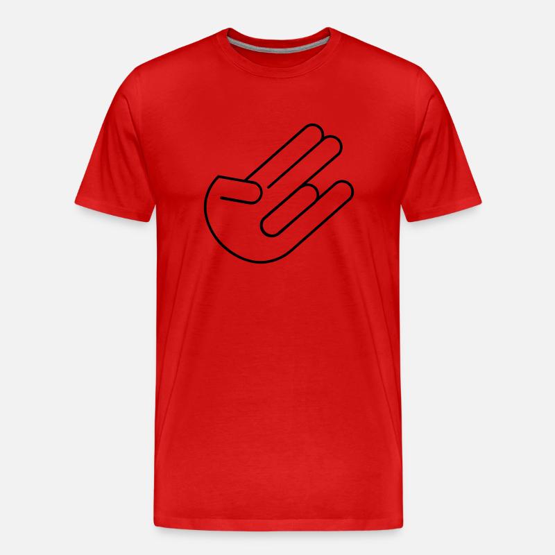 The Shocker - Männer Premium Bio T-Shirt - Rot