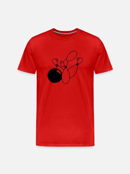 flying cone - Men's Premium Organic T-Shirt - red