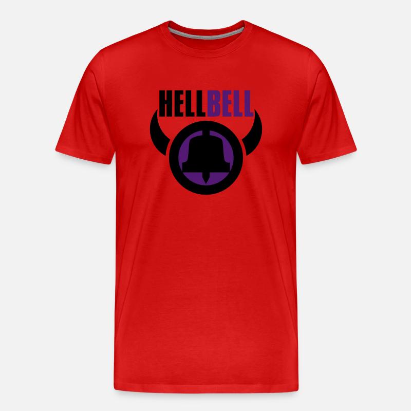 hellbell höllen glocke - Männer Premium Bio T-Shirt - Rot