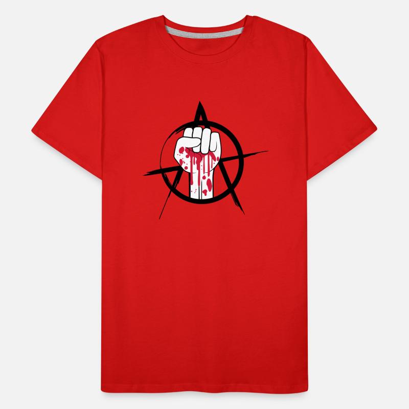 Blutige Faust Logo Männer Premium Bio T-Shirt