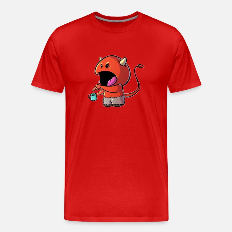 Coffee Devil - Café Diables - T-shirt bio Premium Homme - rouge