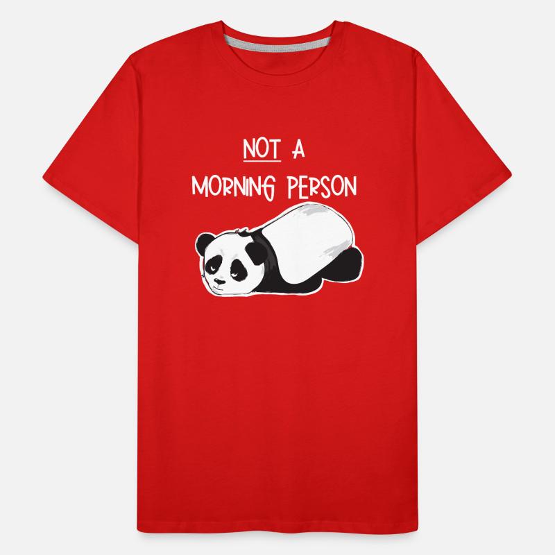 Pas une personne du matin-Grumpy Panda T-shirt bio Premium Homme