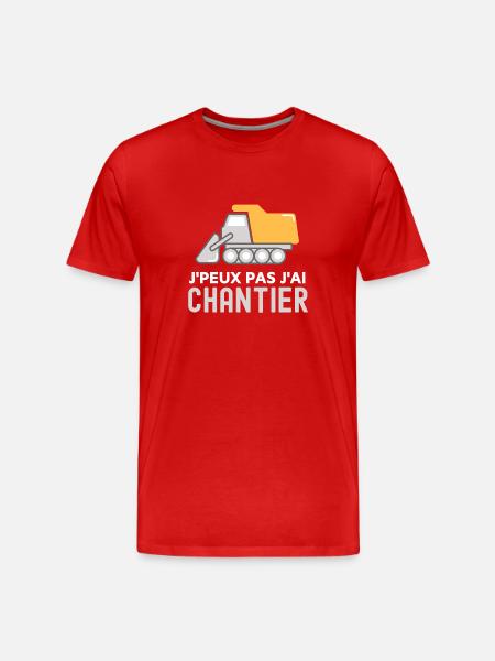 Chantier - T-shirt bio Premium Homme - rouge