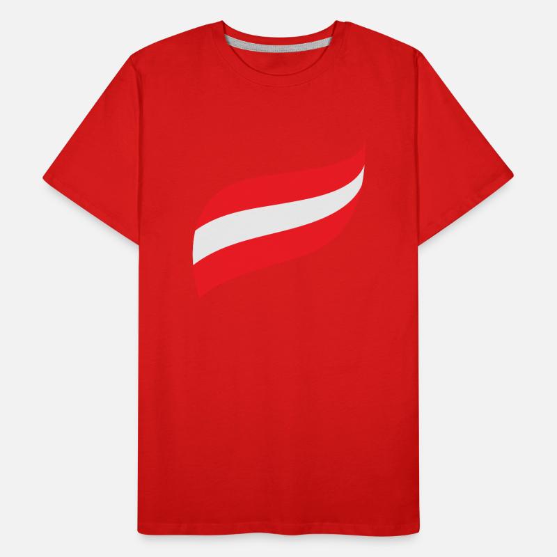 Austria Flag Men's Premium Organic T-Shirt
