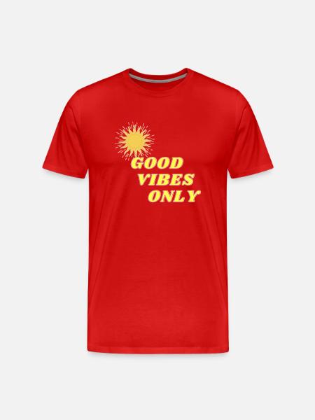 just good mood! - Men's Premium Organic T-Shirt - red