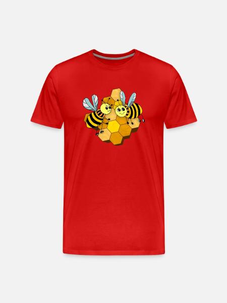 Insects - Men's Premium Organic T-Shirt - red