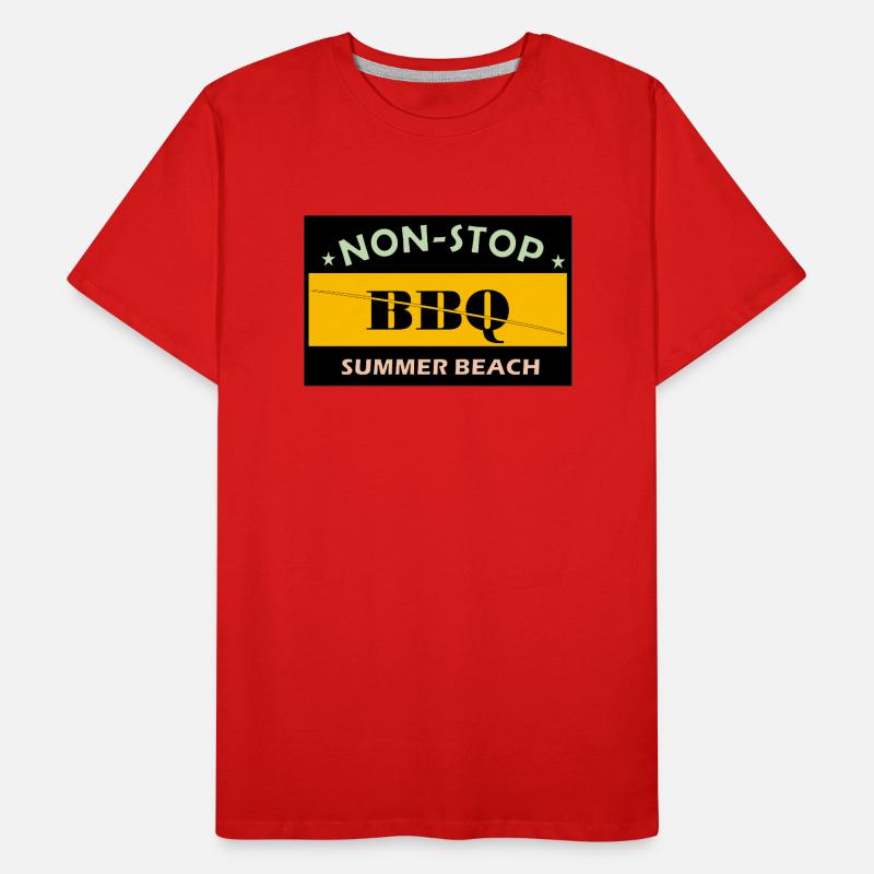BBQ SOMMERSTRAND Männer Premium Bio T-Shirt