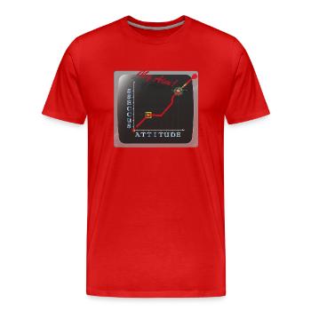 Erfolg - Ziel Erfolg - Männer Premium Bio T-Shirt - Rot - Vorne - Damien (186cm)